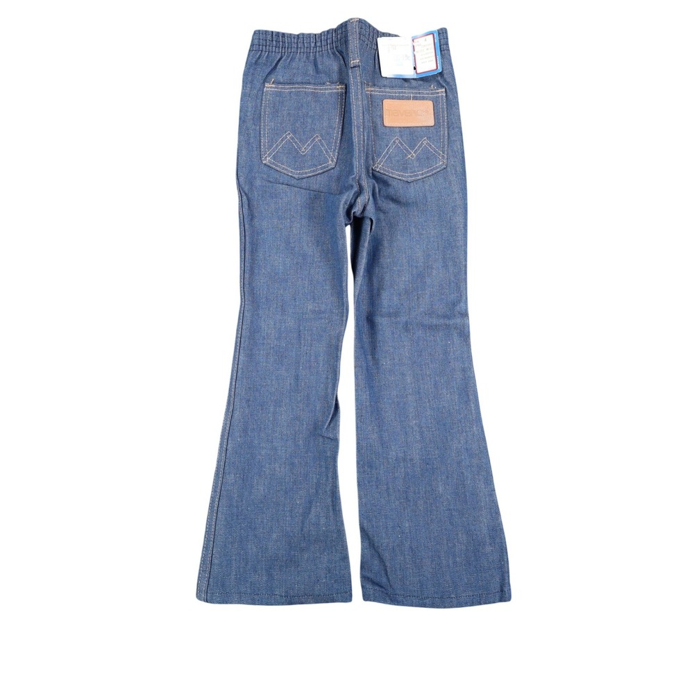 Young Maverick Boot Jean Kids Size 4 Vintage Blue Denim Deadstock USA C941